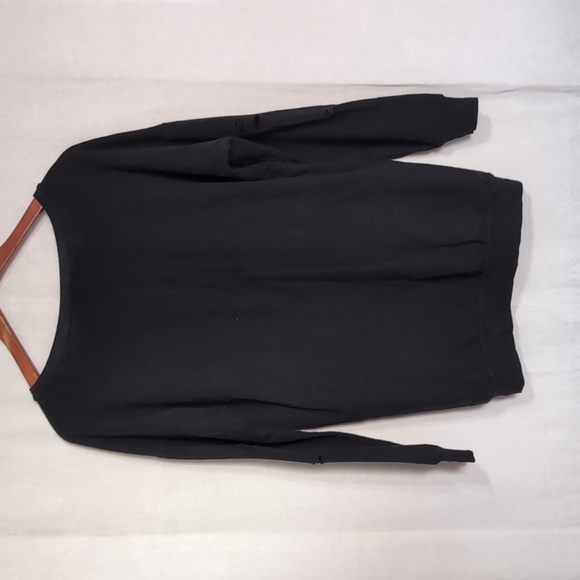 J&L Paris Black Distressed Splatter Paint Crewneck Sweatshirt Size Medium - Picture 8 of 8